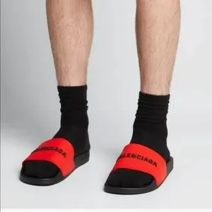 Balenciaga | Shoes | Balenciaga Sandals In Rubberembossed  display picture 2
